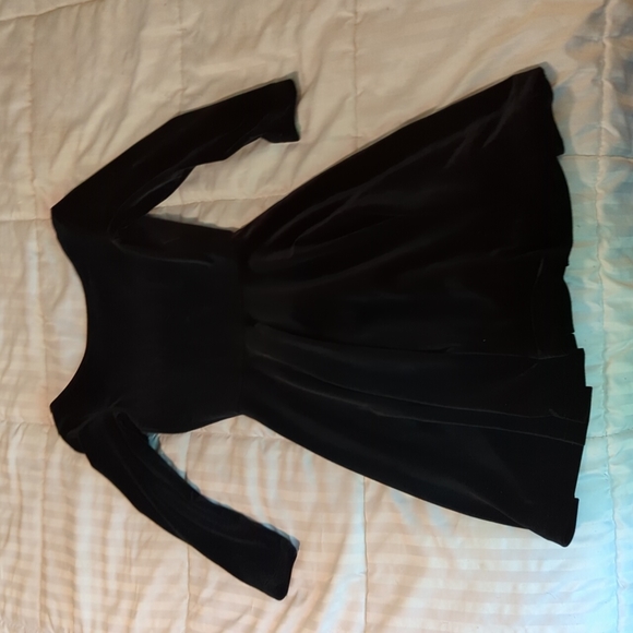 American Apparel Skater Dress Black Velvet - Picture 5 of 6